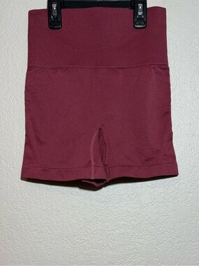 Mauve/Muted Maroon, Booty Lift & Sculpt Biker/Athletic/Workout Booty Shorts Sz.S